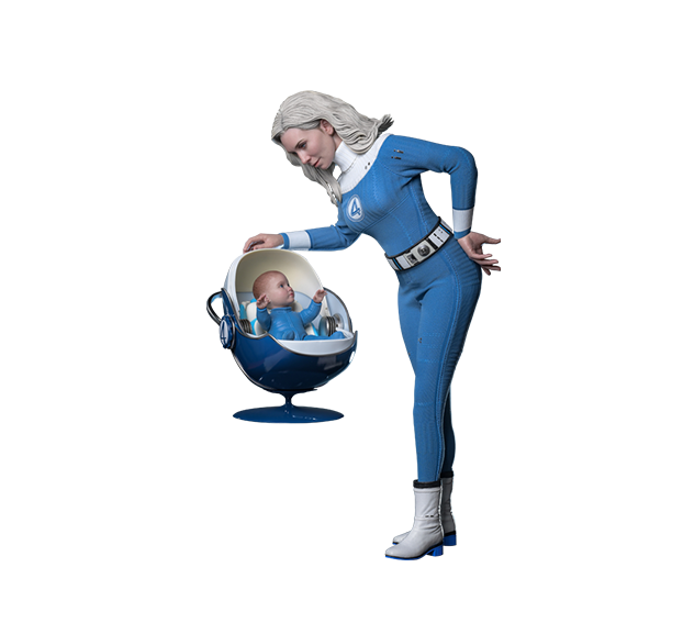 Hot Toys MMS823B - Marvel Comics - The Fantastic Four : First Steps - Invisible Woman 【Pre-Order】