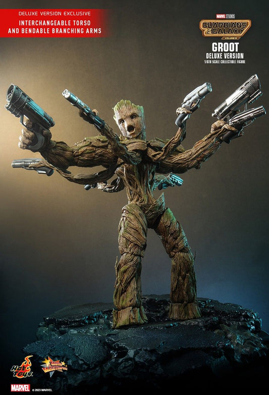 Hot Toys MMS707 - Marvel Comics - Guardians Of The Galaxy Vol.3 - Groot Deluxe Version