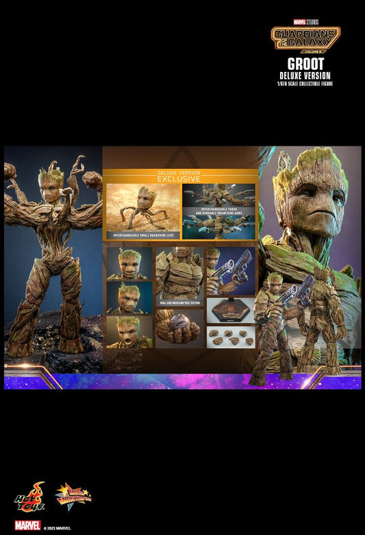 Hot Toys MMS707 - Marvel Comics - Guardians Of The Galaxy Vol.3 - Groot Deluxe Version