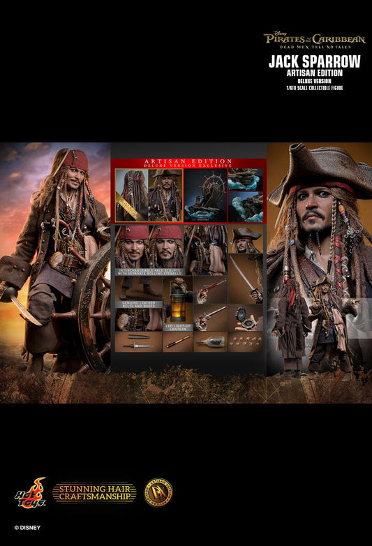 Hot Toys DX39 - Pirates Of The Caribbean : Dead Men Tell No Tales - Jack Sparrow Artisan Edition