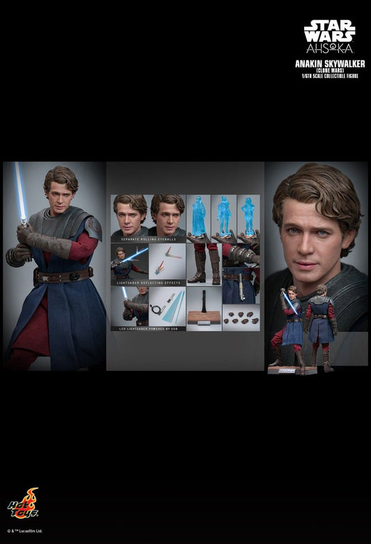 Hot Toys TMS129 - Star Wars: Ahsoka - Anakin Skywalker Clone Wars Suit Version