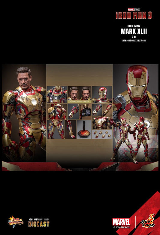 Hot Toys MMS758D65 - Marvel Comics - Iron Man 3 - Iron Man Mark XLII【Pre-Order】
