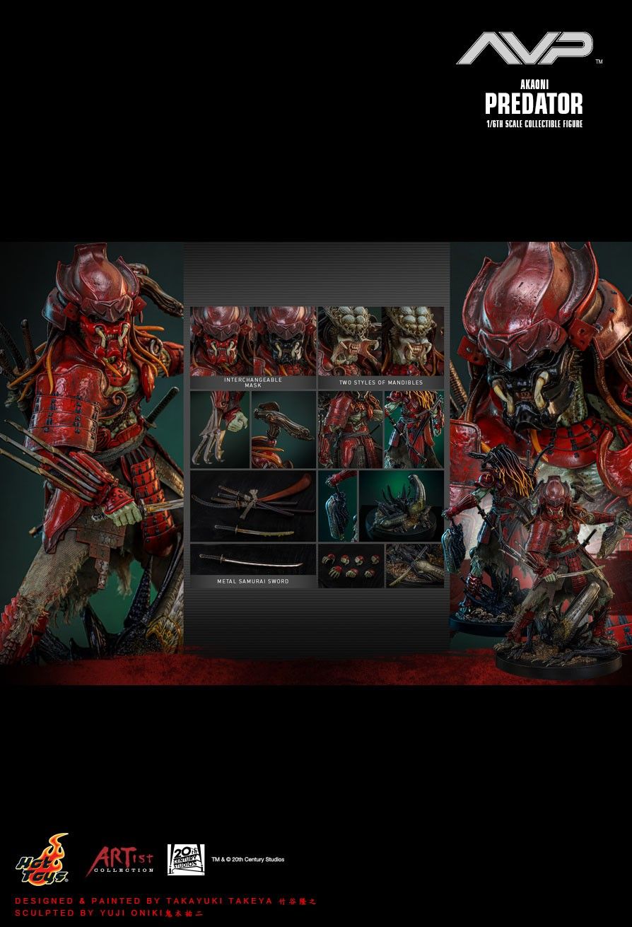 Hot Toys AC06 - Alien VS. Predator - Akaoni Samurai Predator