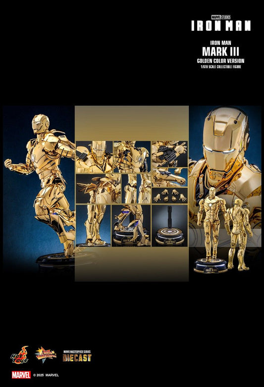 Hot Toys MMS764D69 - Marvel Comics - Iron Man - Iron Man Mark III Golden Color Version