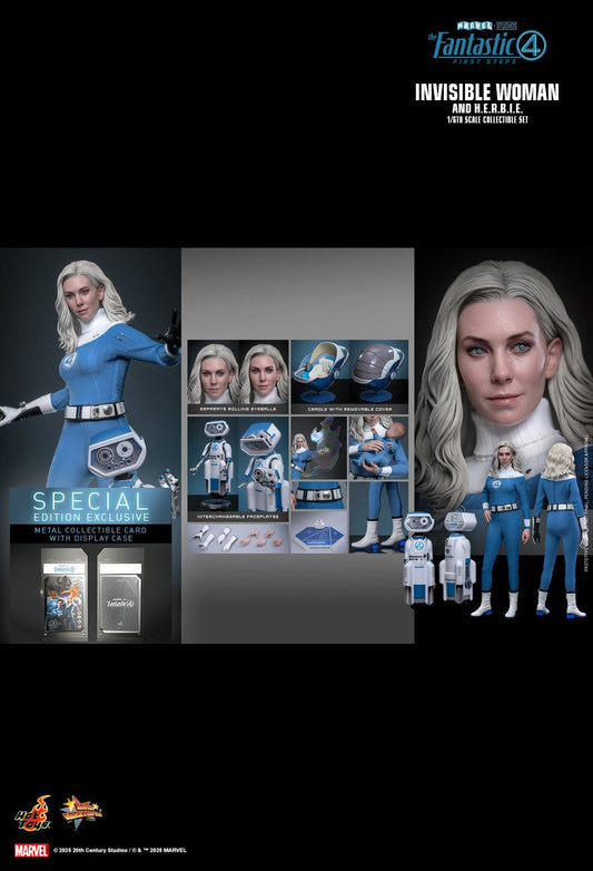 Hot Toys MMS824B - Marvel Comics - The Fantastic Four : First Steps - Invisible Woman & H.E.R.B.I.E 【Pre-Order】