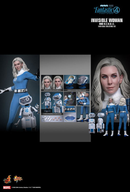 Hot Toys MMS824 - Marvel Comics - The Fantastic Four : First Steps - Invisible Woman & H.E.R.B.I.E 【Pre-Order】
