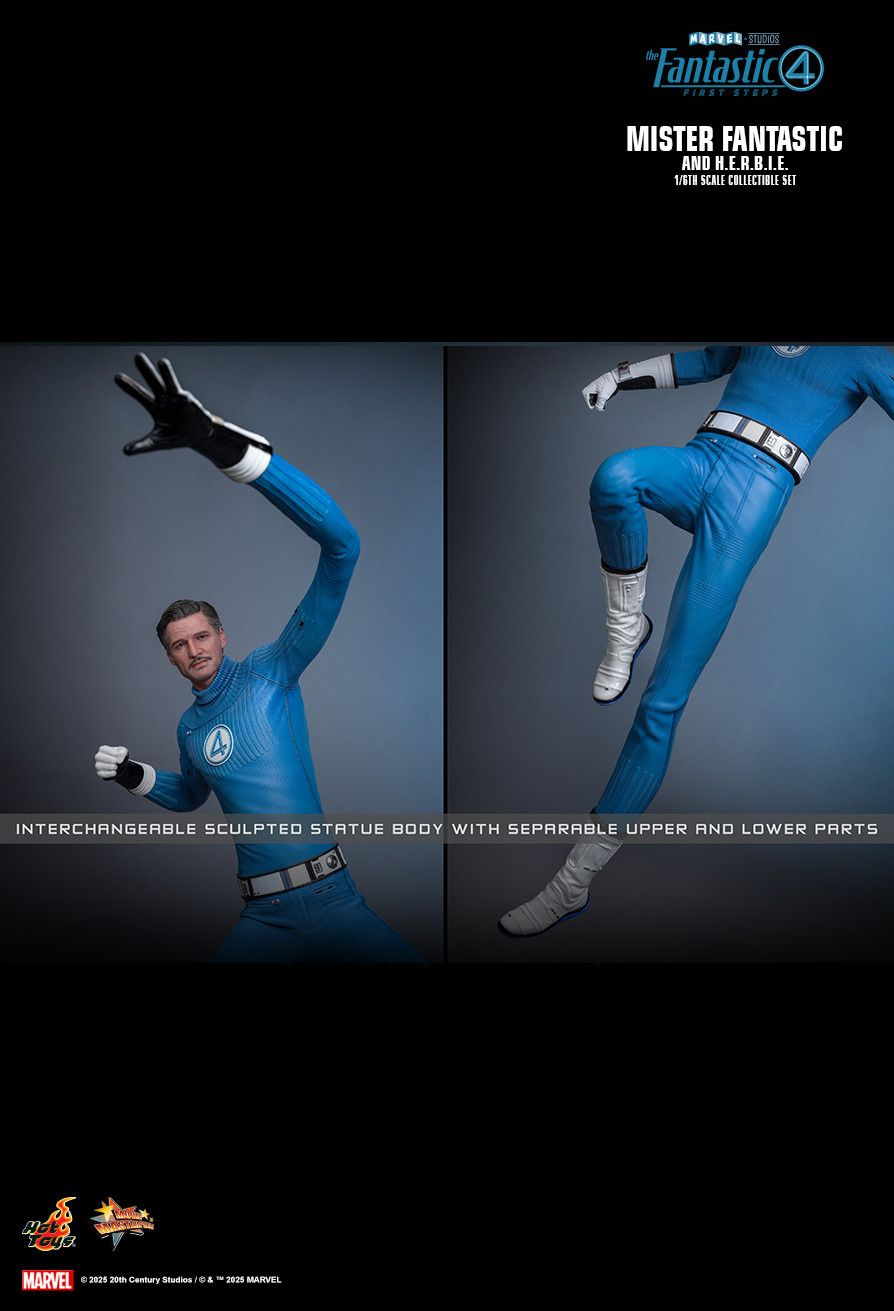 Hot Toys MMS822 - Marvel Comics - The Fantastic Four : First Steps - Mister Fantastic & H.E.R.B.I.E 【Pre-Order】