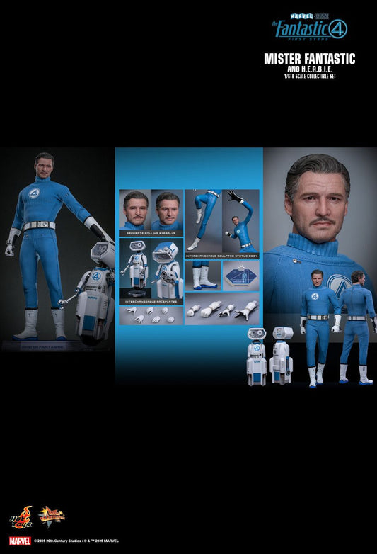 Hot Toys MMS822 - Marvel Comics - The Fantastic Four : First Steps - Mister Fantastic & H.E.R.B.I.E 【Pre-Order】