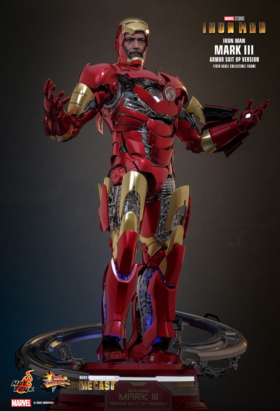 Hot Toys MMS825D72B - Marvel Comics - Iron Man - Iron Man Mark III Armor Suit Up Version 【Pre-Order】