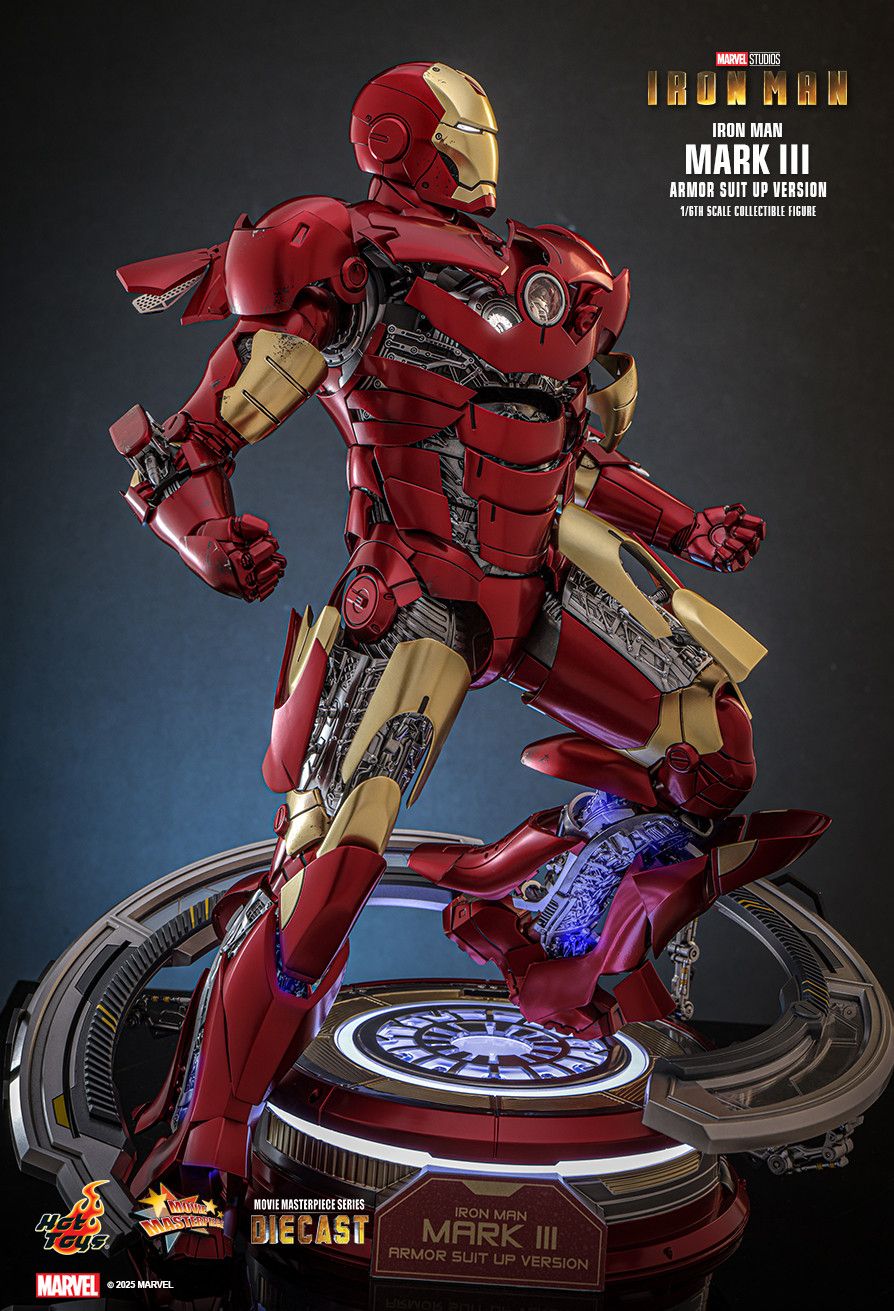 Hot Toys MMS825D72B - Marvel Comics - Iron Man - Iron Man Mark III Armor Suit Up Version 【Pre-Order】