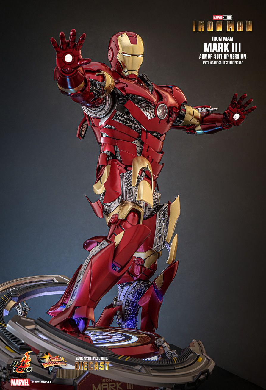 Hot Toys MMS825D72B - Marvel Comics - Iron Man - Iron Man Mark III Armor Suit Up Version 【Pre-Order】