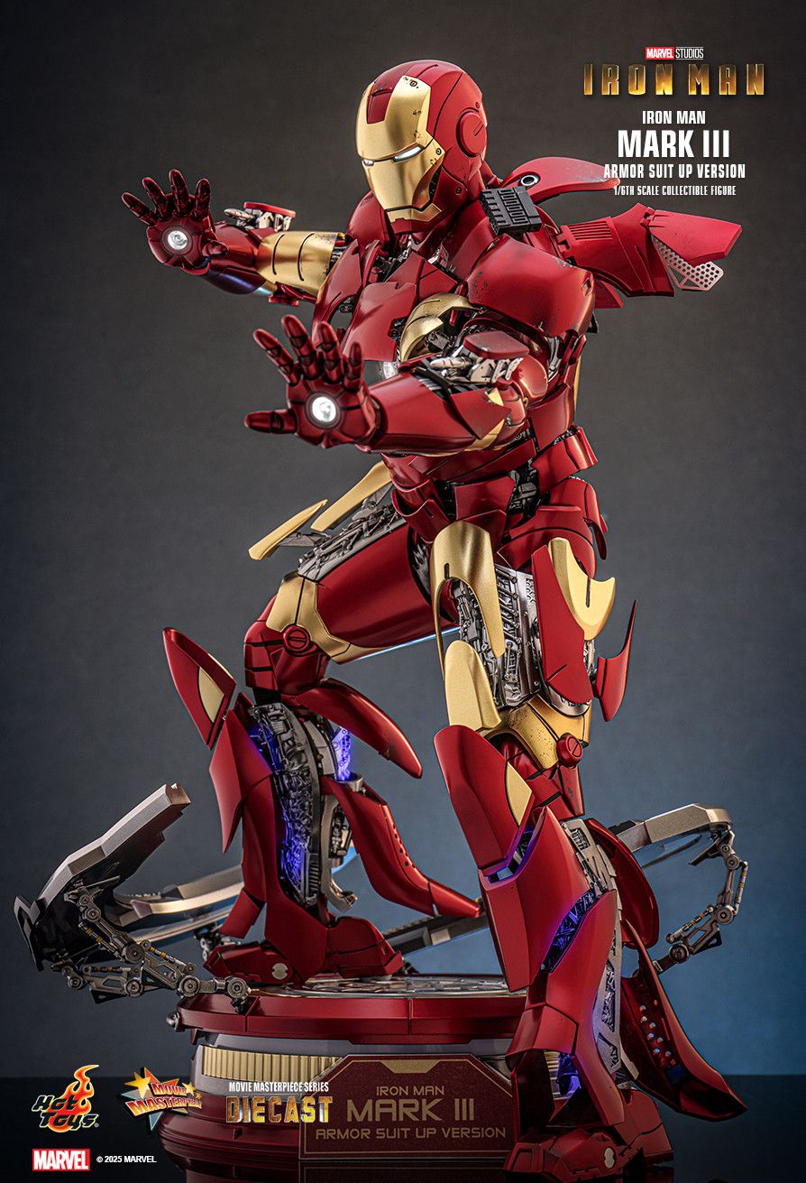 Hot Toys MMS825D72B - Marvel Comics - Iron Man - Iron Man Mark III Armor Suit Up Version 【Pre-Order】