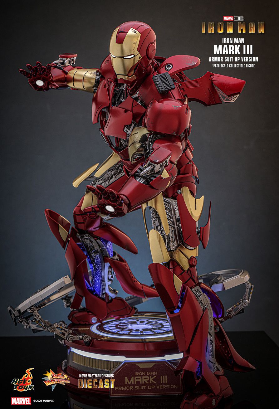 Hot Toys MMS825D72B - Marvel Comics - Iron Man - Iron Man Mark III Armor Suit Up Version 【Pre-Order】