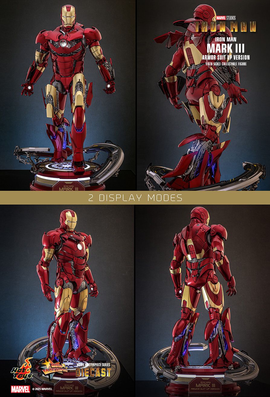 Hot Toys MMS825D72B - Marvel Comics - Iron Man - Iron Man Mark III Armor Suit Up Version 【Pre-Order】