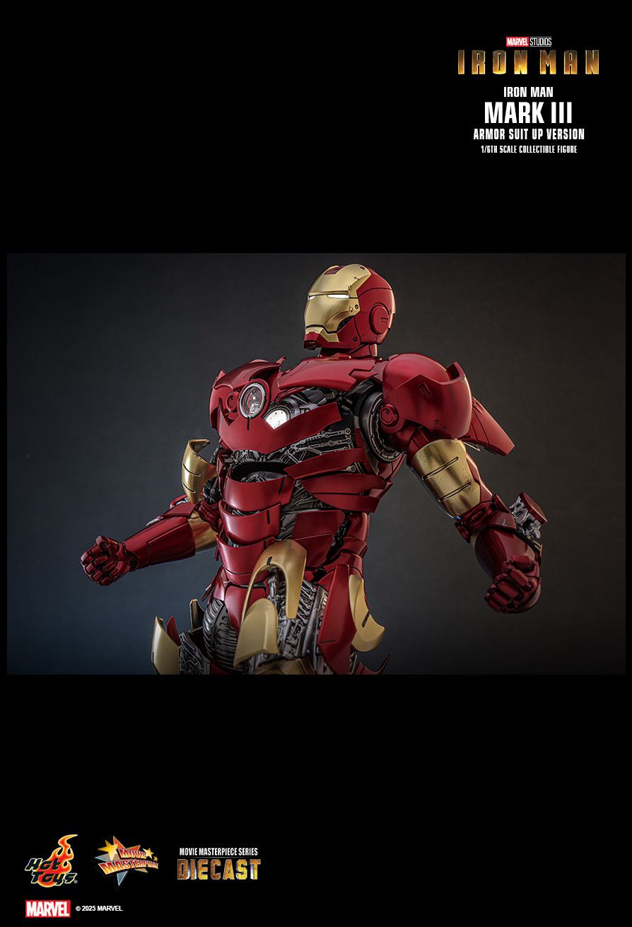 Hot Toys MMS825D72B - Marvel Comics - Iron Man - Iron Man Mark III Armor Suit Up Version 【Pre-Order】