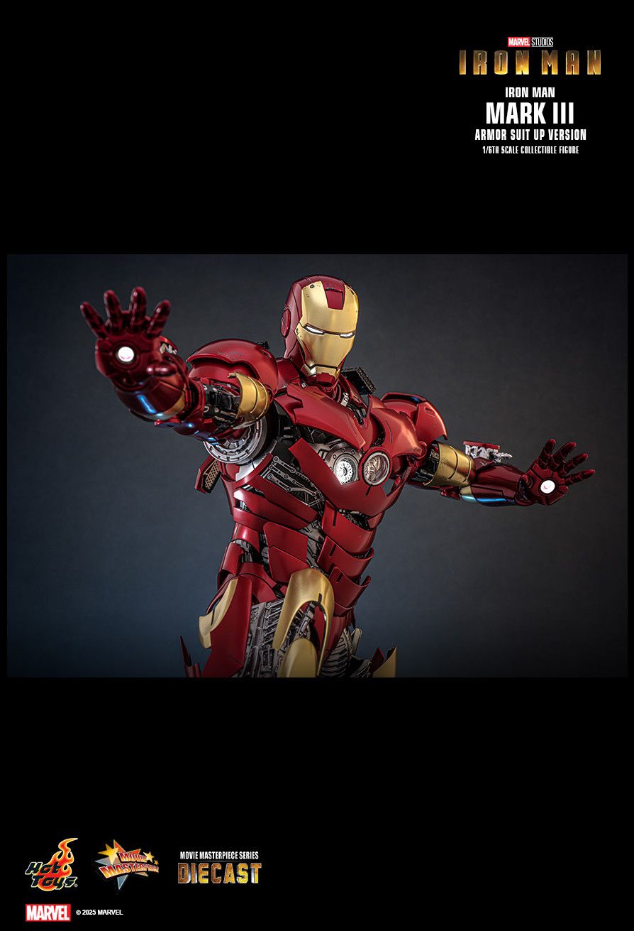 Hot Toys MMS825D72B - Marvel Comics - Iron Man - Iron Man Mark III Armor Suit Up Version 【Pre-Order】