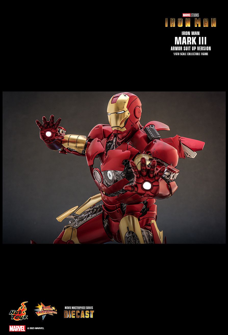 Hot Toys MMS825D72B - Marvel Comics - Iron Man - Iron Man Mark III Armor Suit Up Version 【Pre-Order】