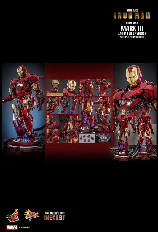 Hot Toys MMS825D72 - Marvel Comics - Iron Man - Iron Man Mark III Armor Suit Up Version 【Pre-Order】