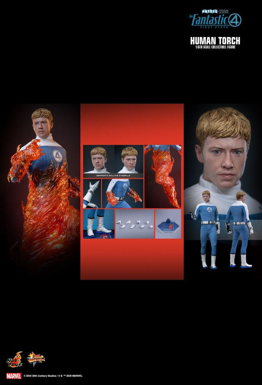Hot Toys MMS829 - Marvel Comics - The Fantastic Four : First Steps - Human Torch【Pre-Order】