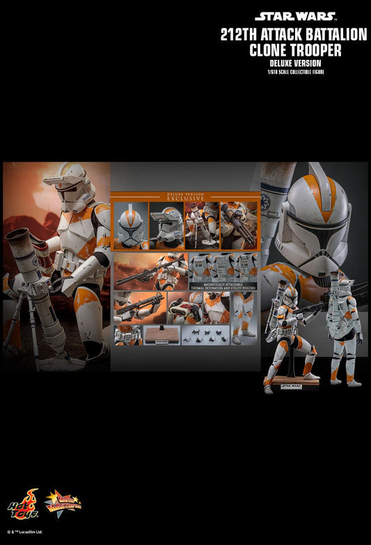 Hot Toys MMS852 - Star Wars III : Revenge Of The Sith - 212TH Attack Battalion Clone Trooper Deluxe Version【Pre-Order】