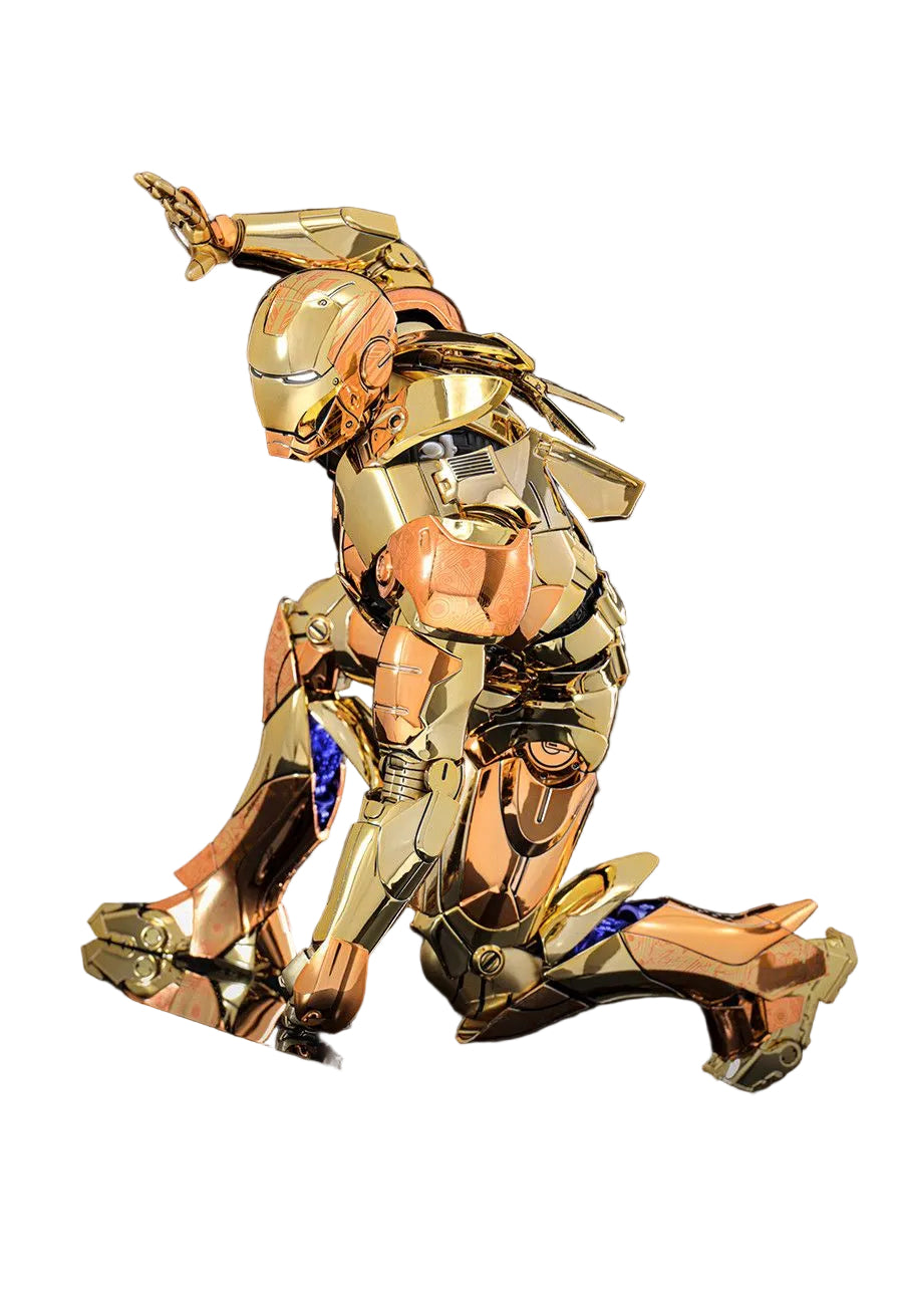 Hot Toys MMS848D78B - Marvel Comics - Iron Man - Iron Man Mark III Golden & Copper Gold Version