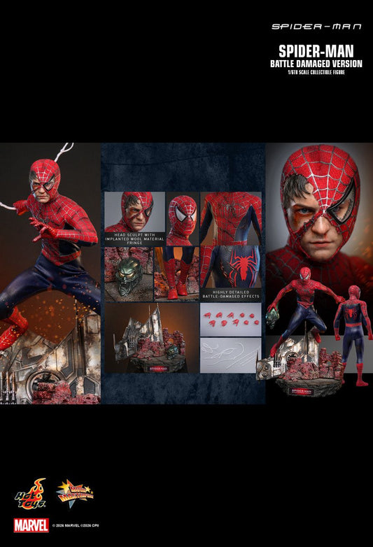 Hot Toys MMS859 - Marvel Comics - Spider-Man - Spider-Man Battle Damaged Version【Pre-Order】