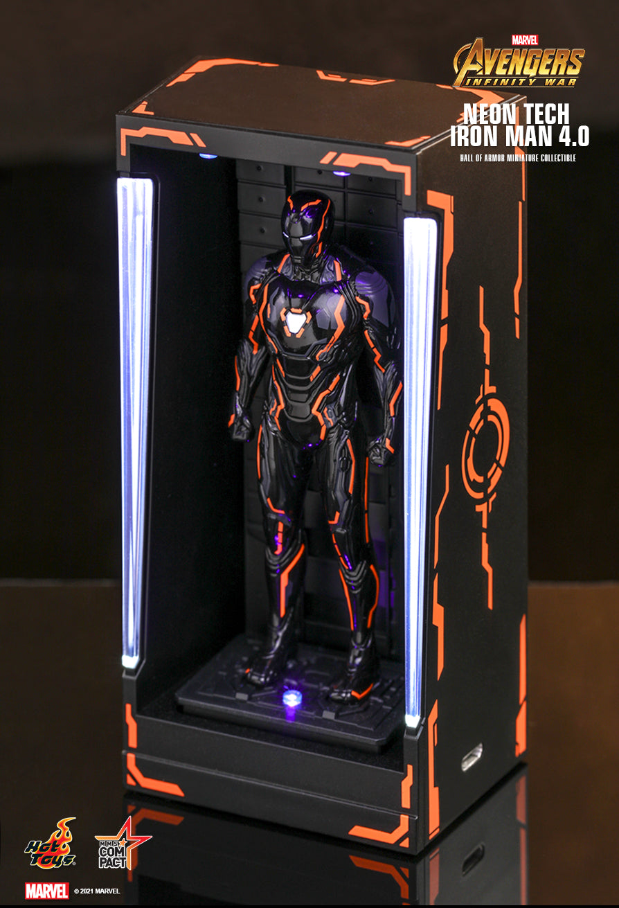 Hot Toys MMSC021 Marvel Comics Avengers Infinity War Neon Tech Captain Collectible Limited