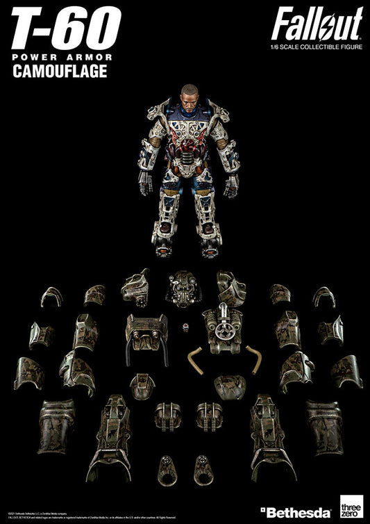 Threezero 3Z0178 - Fallout - T‐60 Camouflage Power Armor【Back-Order】