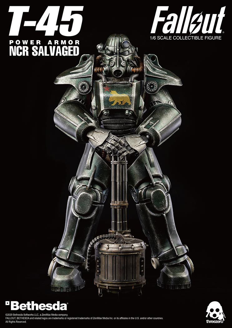 Threezero 3Z0177 - Fallout - T-45 NCR Salvaged Power Armor【Back-Order】