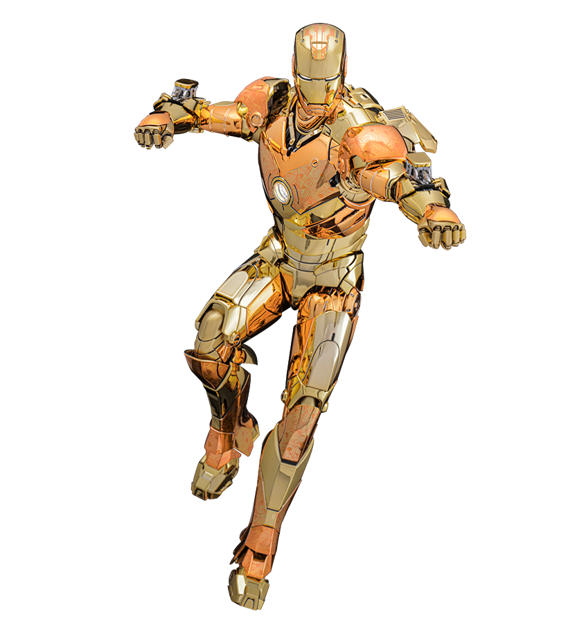 Hot Toys MMS848D78 - Marvel Comics - Iron Man - Iron Man Mark III Golden & Copper Gold Version【Pre-Order】