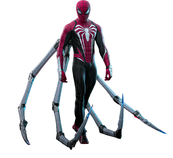 Hot Toys VGM66 - Marvel's Spider Man 2 - Peter Parker Advanced Suit2.0 Red & Black Suit