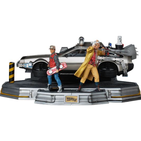 Iron Studios UNBTTF51021-10 - Back to the Future Part II - DeLorean Full Set Deluxe