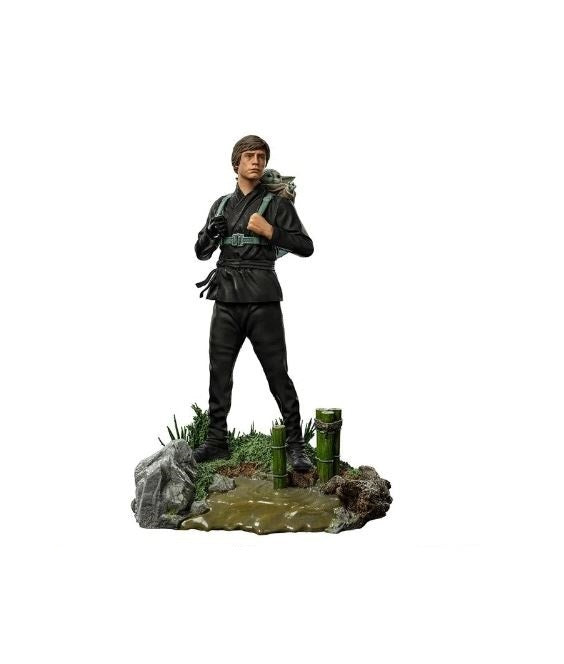 Iron Studios - Star Wars : The Book Of Boba Fett - Luke Skywalker & Grogu Training Version