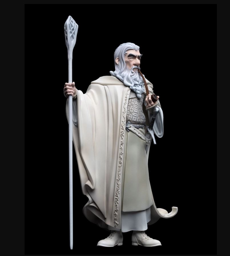 Weta Mini Epics - Lord Of The Rings - Gandalf The White With Pipe & Staff