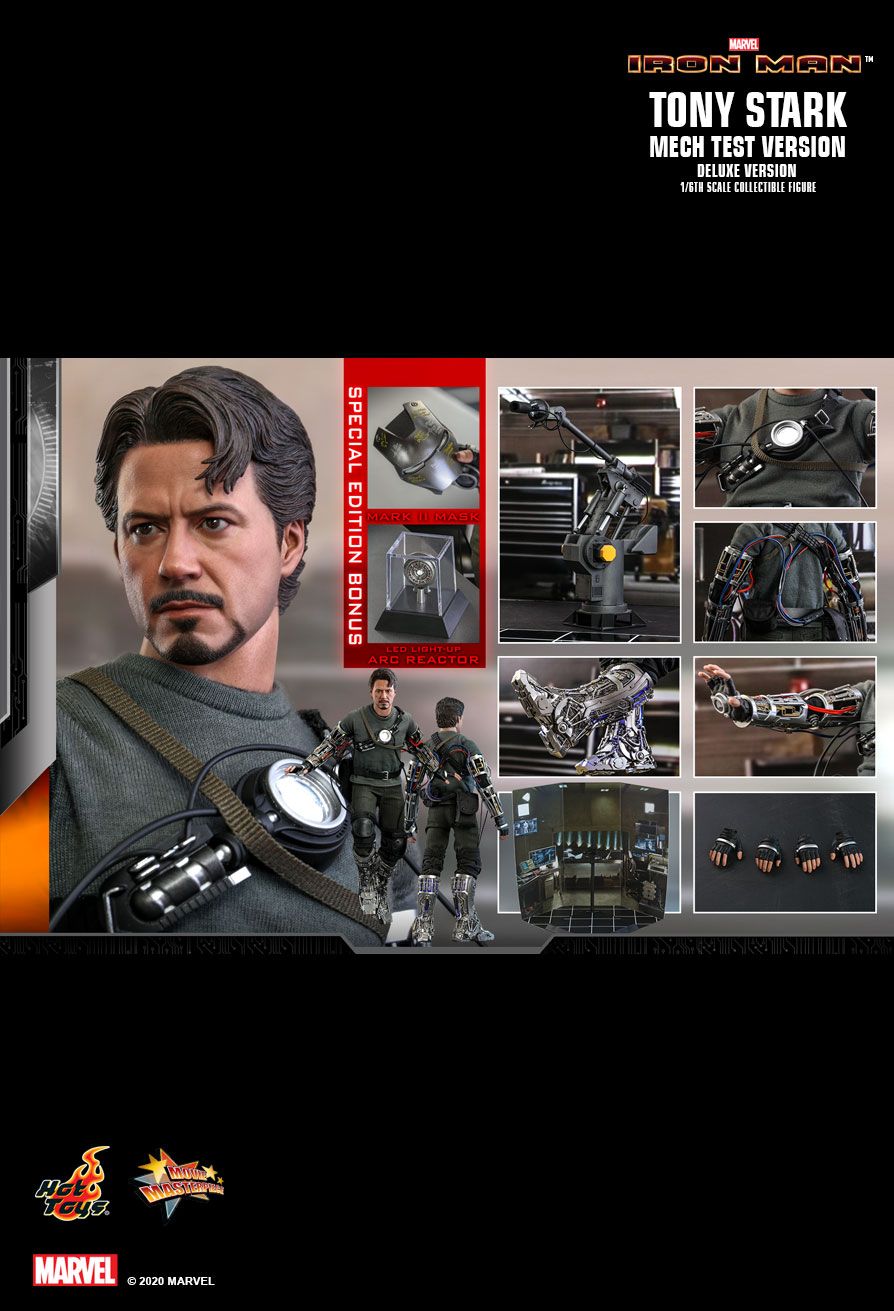 Iron Man 1/6 Tony Stark Mech Test Deluxe Version 30 cm MMS582