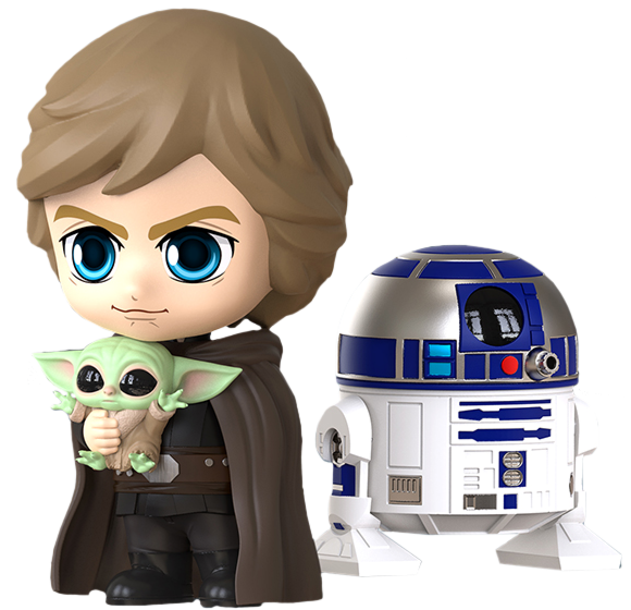 Hot Toys COSB866 - Star Wars : The Mandalorian - Luke Skywalker & R2D2 & The Child