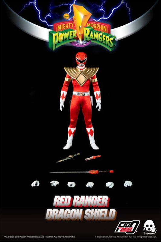Threezero 3Z03011W0 - Power Rangers - Red Ranger Dragon Shield