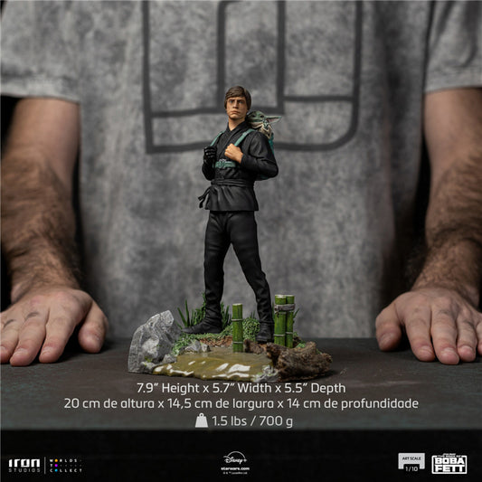 Iron Studios - Star Wars : The Book Of Boba Fett - Luke Skywalker & Grogu Training Version