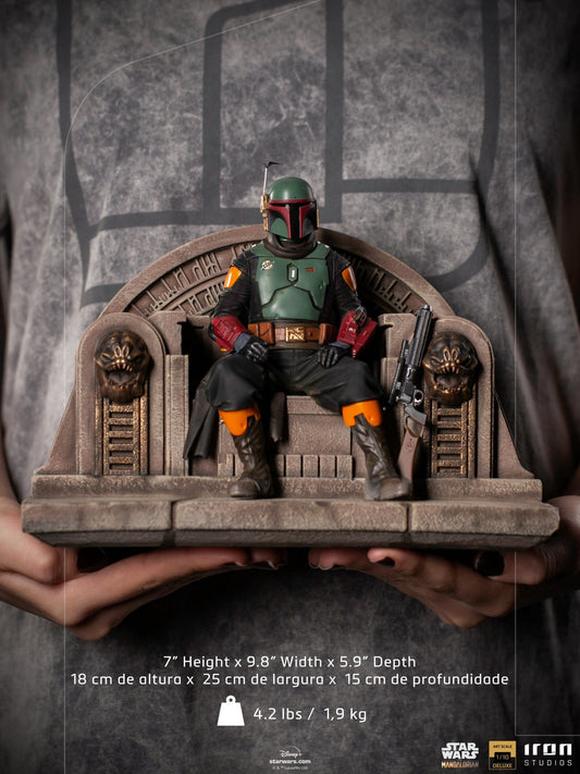 Iron Studios - Star Wars : The Mandalorian - Boba Fett & Throne