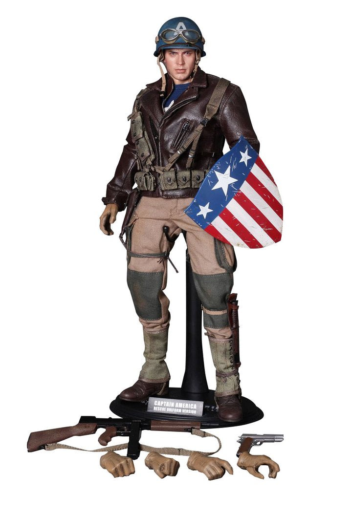 Hot Toys MMS180 - Marvel Comics - Captain America : The First Avenger - Captain America Rescue Uniform Version