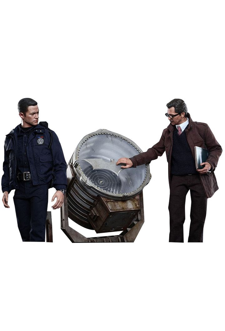 Hot Toys MMS275 - DC Comics - The Dark Knight Rises - John Blake And Jim Gordon With Bat-Signal