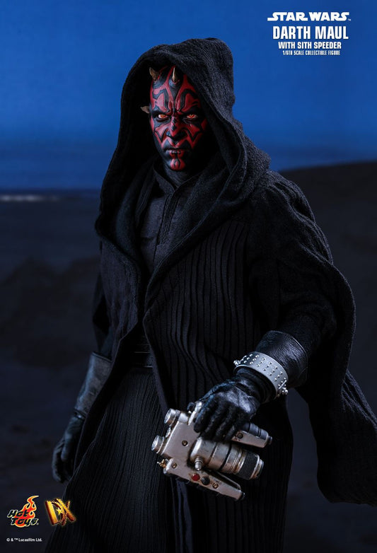 Hot Toys DX17B - Star Wars 1 : The Phantom Menace - Darth Maul With Sith Speeder Deluxe Version