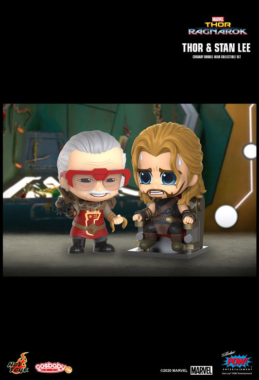 Hot Toys COSB738 - Marvel Comics - Thor 3 : Ragnarok - Stan Lee & Thor