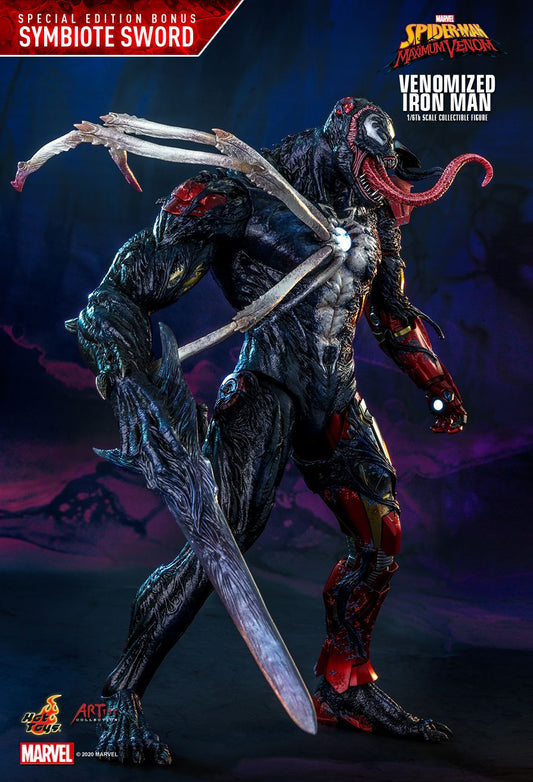 Hot Toys AC04B - Marvel Comics - Marvel's Spider-Man : Maximum Venom -Venomized Iron Man Deluxe Version