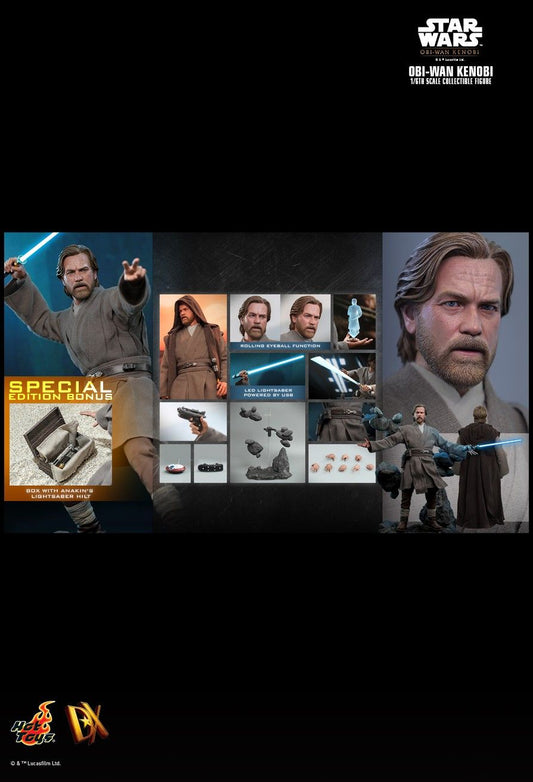 Hot Toys DX26B - Star Wars : Obi Wan Kenobi - Obi Wan Kenobi Deluxe Version