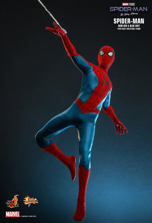Hot Toys MMS679 - Marvel Comics - Spider Man : No Way Home - Spider Man New Red And Blue Suit Standard Version