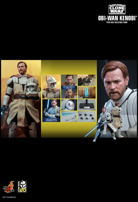 Hot Toys TMS095 - Star Wars : The Clone Wars - Obi Wan Kenobi
