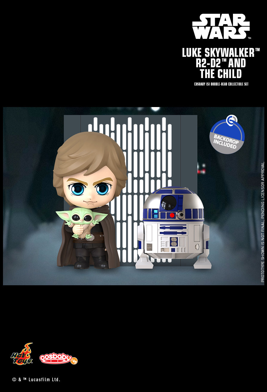 Hot Toys COSB866 - Star Wars : The Mandalorian - Luke Skywalker & R2D2 & The Child