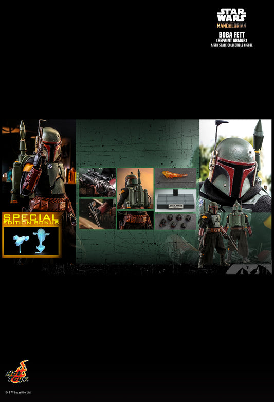 Hot Toys TMS055B - Star Wars : The Mandalorian - Boba Fett Repaint Armor Version Deluxe Version