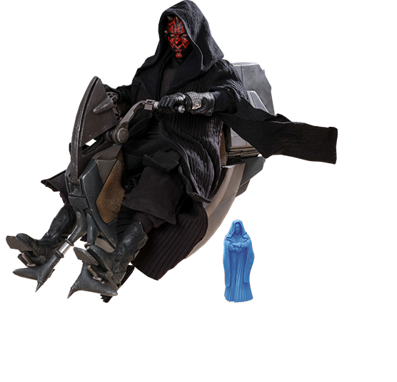 Hot Toys DX17B - Star Wars 1 : The Phantom Menace - Darth Maul With Sith Speeder Deluxe Version